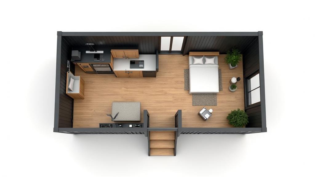 Ejemplo de casa contenedor de 20 m²